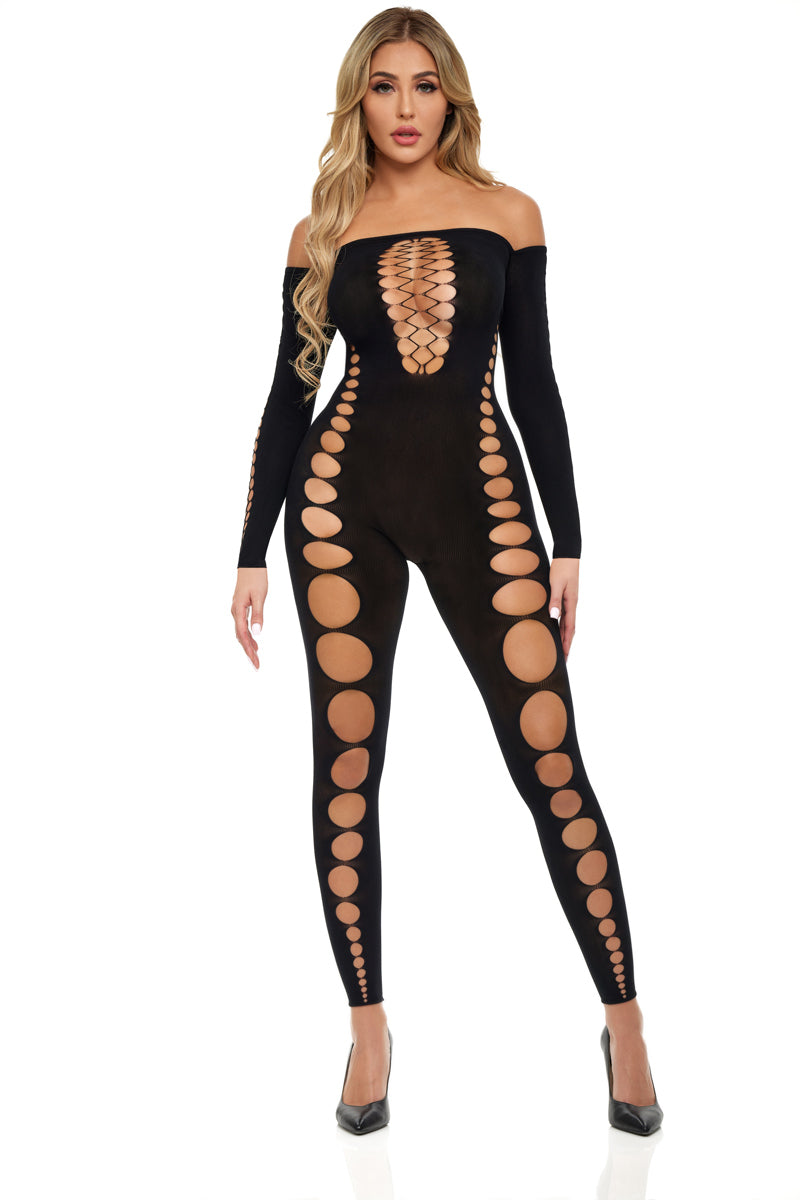 Cut Out Bougie Body Stockings