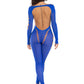 Opaque Cut Out Footless Bodystocking