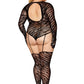 Teddy Bodystocking With Fingered Gloves